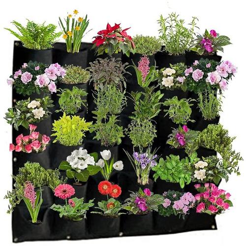 垂直园艺种植机,壁装式种植袋衣架室外室内蔬菜养花容器盆